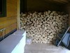 wood shed/freezers